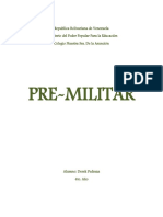 Premilitar (Derek Pedraza 4to Año)