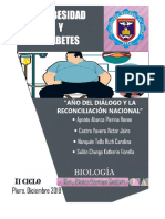 La Obesidad y Diabetes, BIOLOGÍA Y EDUCACIÓN AMBIENTAL