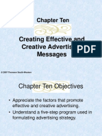 Chapter Ten: Creating Effective and Creative Advertising Messages