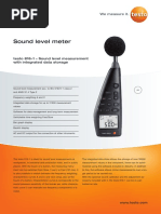 Sound Level Meter: Testo 816-1 - Sound Level Measurement With Integrated Data Storage