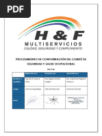 Procedimiento de Conformación de Comité de Seguridad y Salud Ocupacional.