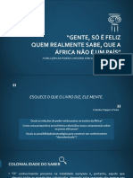 Ensino Cultura Africana e Decolonialidade