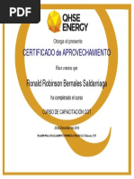 CC - 2.099 - Certificado Aislamiento de Energías Peligrosas