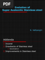 Evolution of Super Austenitic Sainless Steel