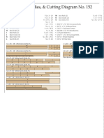 Materials, Supplies, & Cutting Diagram No. 152: Futon Sofa Bed