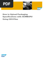 Pack Spec Upload CSV