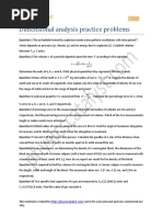 Dimensional Analysis Practice Problems