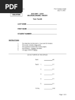 ECO 208Y - L5101 Solution Macroeconomic Theory Term Test #2 Last Name First Name Student Number