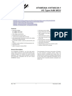 HT48R30A-1/HT48C30-1 I/O Type 8-Bit MCU: Technical Document