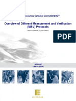 Overview of Different Measurement and Verification (M&V) Protocols