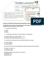 Evaluacion Unidad 1 3° Basico