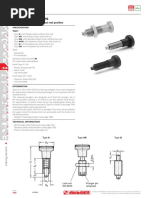 Indexing Plungers: Steel / Stainless Steel Without Rest Position