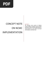 Concept Note On NCMC Implementation - V1.0