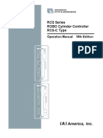 RCS Series ROBO Cylinder Controller RCS-C Type: Operation Manual 18th Edition