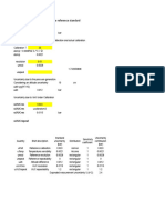 Uncertainties Components Linked To Reference Standard Ucalibration Upref Upref