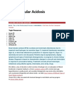 Renal Tubular Acidosis