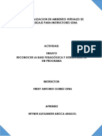 Ensayo "Reconocer La Base Pedagógica y Estructural de Un Programa"1