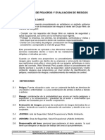 Procedimiento de Identificación de Peligros y Evaluacion de Riesgos