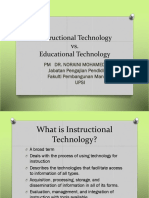 Instructional Technology vs. Educational Technology