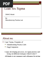 Lean Six Sigma: DMAIC Model By: Manufacturing Practice Lab