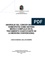 Abpordaje Del Cancer Desde La Homeopatia