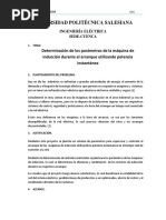 Determinación de Los Parámetros de La Máquina de Inducción Durante El Arranque Utilizando Potencia Instantánea