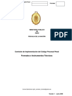 Formatos y Plantillas Del Fiscal Con La Aplicación Nuevo Código Procesal Penal Peruano