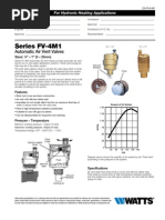 Series FV-4M1 Specification Sheet