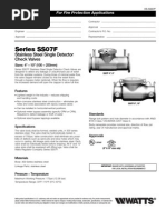 Series SS07F Specification Sheet