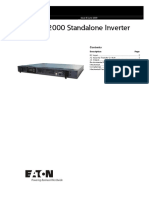 Matrix 2000 Standalone Inverter: Technical Data