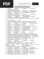 Universe Question Bank (Introduction) : Physics Physics