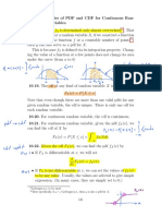 Properties of PDF and CDF For Continuous R.V.