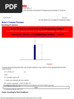 Eulers Column Formula
