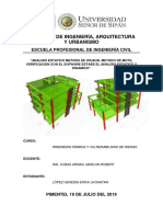 Analisis Estatico Metodo de Wilbur, Metodo de Muto, Verificacion Con El Sofware Estabs El Analisis Estatico y Dinamico