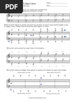 Worksheet 0003 Grand Staff Ledger Lines PDF