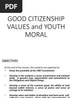 Good Citizenship Values and Youth Moral