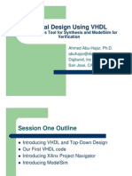 Digital Design Using VHDL: Using Xilinx'S Tool For Synthesis and Modelsim For Verification