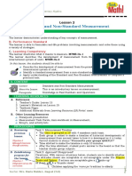 DLP Math G7 SY 2019 20 Q1 L2 Standard Non Standard Measurements