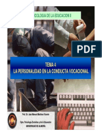 Tema 4 Personalidad y Conducta Vocacional