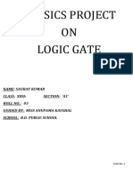 Physics Project ON Logic Gate