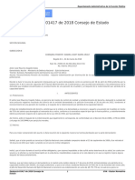 Sentencia 01417 de 2018 Consejo de Estado