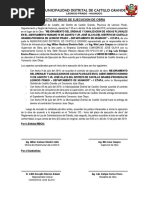 Acta de Inicio de Ejecución