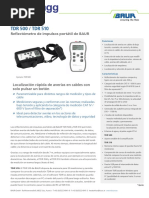 TDR 500 / TDR 510: Reflectómetro de Impulsos Portátil de BAUR