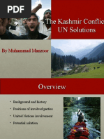 The Kashmir Conflict: UN Solutions