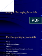 Testing of Packaging Materials