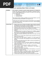 Guidelines For Uploading Subject Matter On E-Shaala: Unit Plan