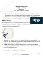 11 Biology Notes Ch10 Cell Cycle and Cell Devision