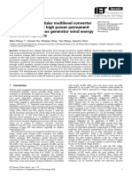 Application of Modular Multilevel Converter in Medium Voltage High Power Permanent Magnet Synchronous Generator Wind Energy Conversion Systems