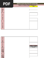 Weekend Date Sheet of Mid Spring 2019 Book2