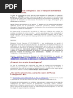 Qué Es Un Plan de Contingencias para El Transporte de Materiales Peligrosos